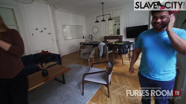 Two Couples Are Competing To See Who Can Deliver The Hardest Slap
