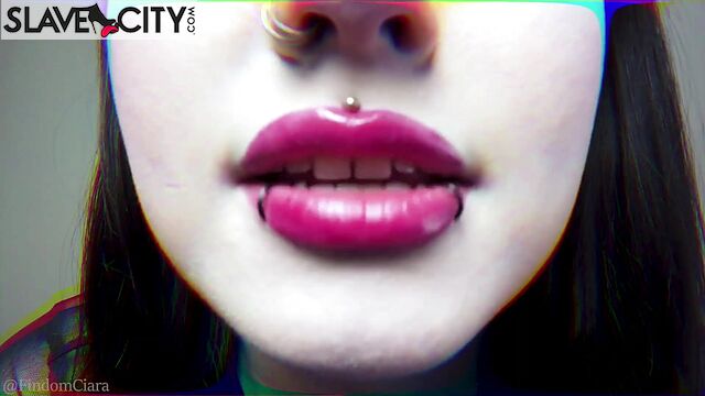 Beautiful Brunette With Painted Lips Is Asking Me To Cum In Her Mouth