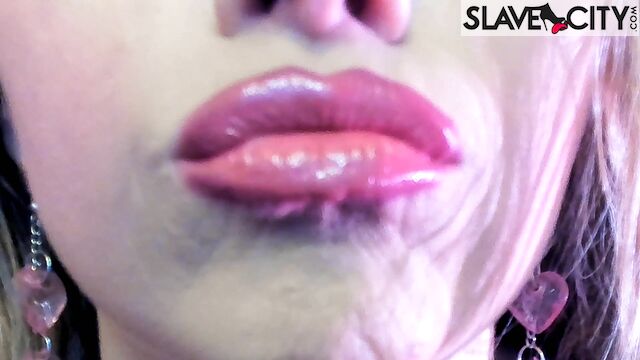 Petite Mercy Applies Lipstick And Demonstrates How To Suck And Lick Semen