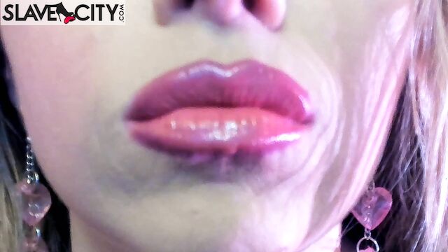 Petite Mercy Applies Lipstick And Demonstrates How To Suck And Lick Semen