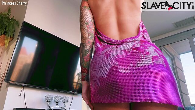 Gorgeous Brunette In An Evening Dress Tells How I Fucked Yesterday