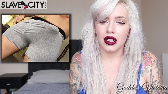 Goddess Victoria Forces You To Bust A Nut For Her Hot Sexy Bulge