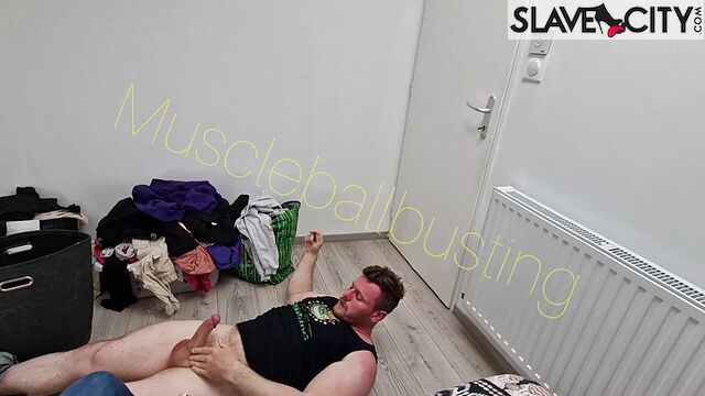 A Hot Muscular Black Woman Kicks Me Hard In The Bare White Balls
