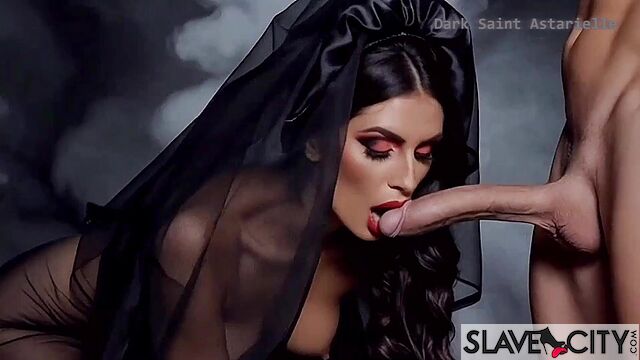 Juicy Brunette Sweetly Sucks My Big Stinky Dick And Smacks Her Lips